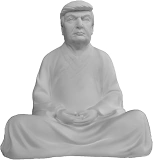 Ashwath Trump Buddha, Donald Trump Statue, Resin Meditating Statue, Funny Decor for Cars, Office Desk, Living Room & Home Accessories