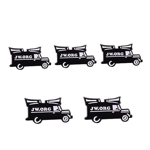 Ficsowy Jw.org Pin Set of 5 Jw.org Presents for Jehovah's Witnesses Religious Symbol Car Badges