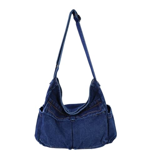 Sac besace en jean pour femme grand volume pour ne plus jamais manquer de place