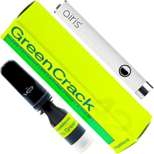 VapeMania CBN ���L�b�h �X�^�[�^�[ �Z�b�g GREEN CRACK 42% 210mg 0.5ml �J�[�g���b�W �������� �j�R�`���Ȃ� �^�[���Ȃ� Airis Vertex ��
