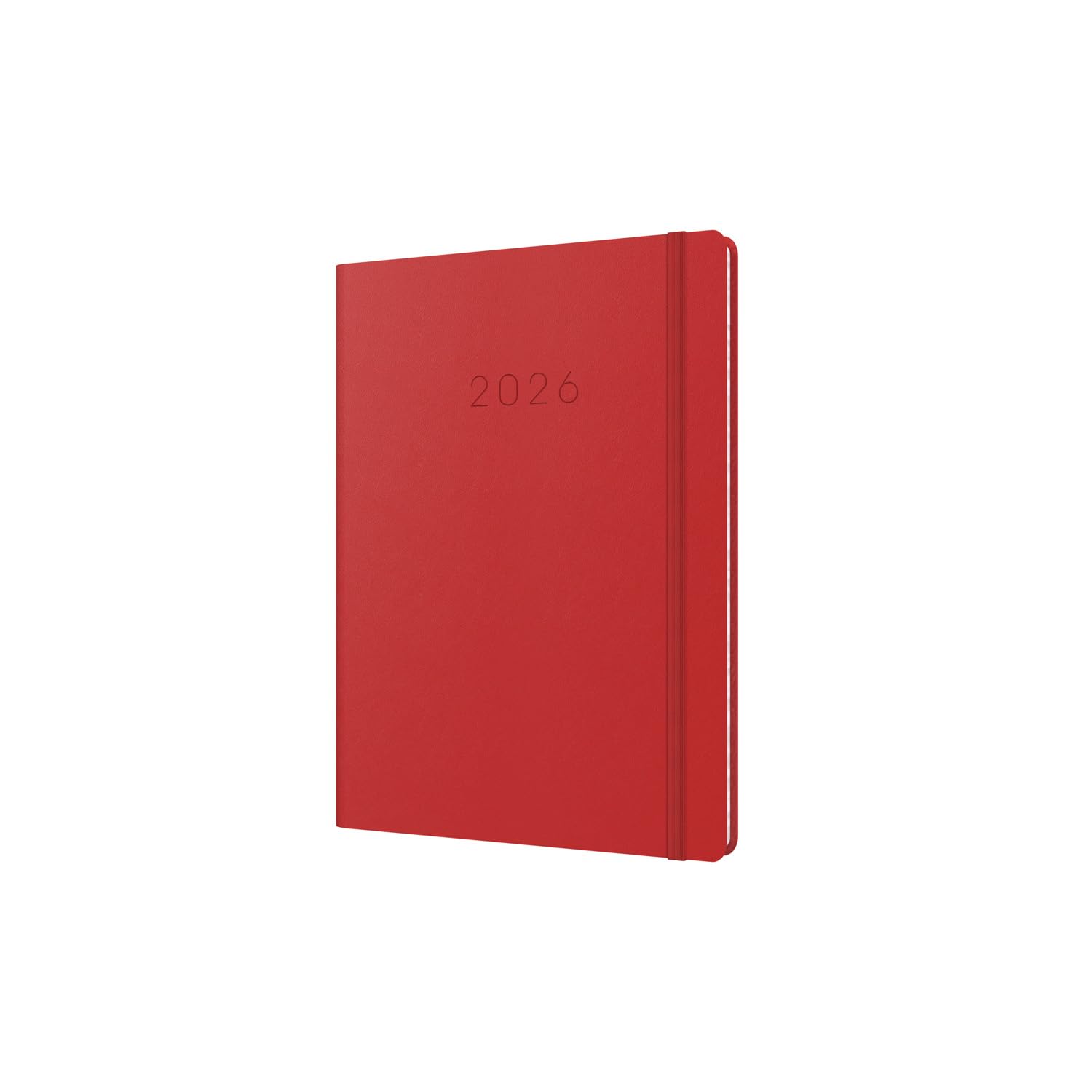 Collins - Legacy - 2026 12 Month Calendar Year Planner, Week-To-View Diary, A5 Hard Cover - Red (CL53.15-26)