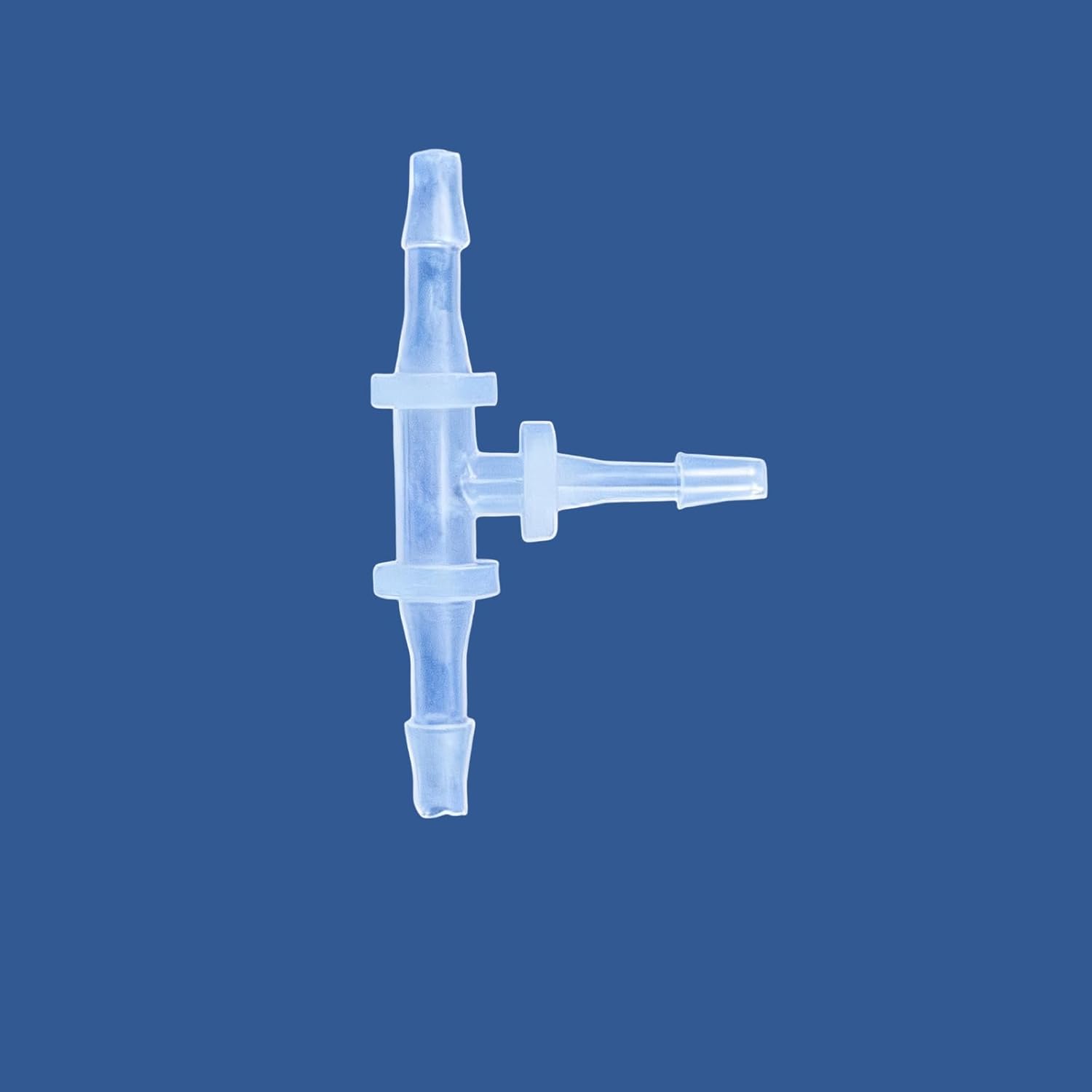 100PCS Barbed Reducing Tee Connector - PP Material Chemical Resistant High Pressure Three-Way Hose Fitting, 3-Way Size Adapter & Flow Divider for Water, Air and Fuel Lines