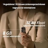DJI Mic 2 (1 TX + 1 RX), bezprzewodowy mikrofon z inteligentną redukcją szumów, 32-bitowe nagrywanie wewnętrzne Float, zoptymalizowany dźwięk, zasięg 250 m, mikrofon do iPhone'a, Androida, aparatu