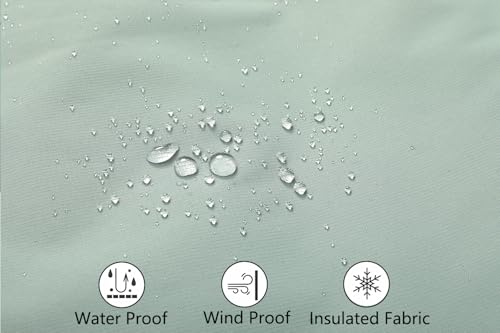 Image of MOERDENG Women's Ski Jacket Waterproof Warm Winter Coat Hooded Snowboarding Jacket Versatile for Hiking & Winter Activities