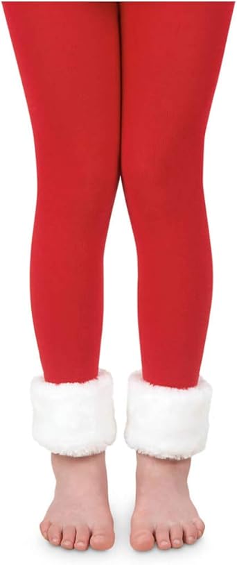 white fuzzy leggings