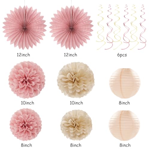 Image of Blush Pink Rose Gold Happy Retirement Banner Party Decorations Burgleda