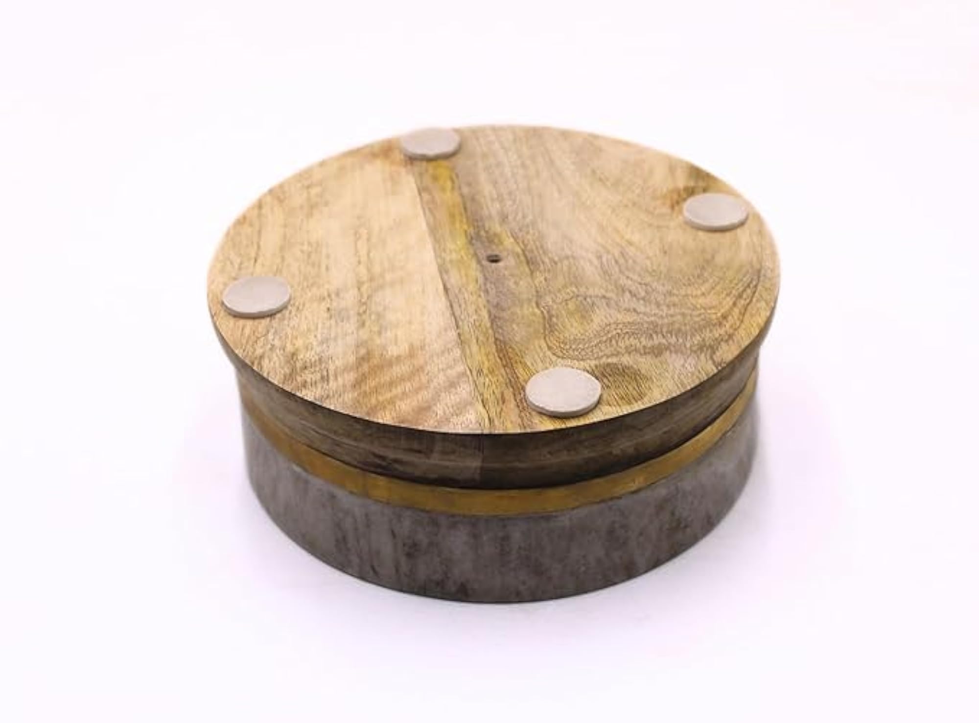Round Shape Marble Tealight Candle Holder, Decorative Gift
