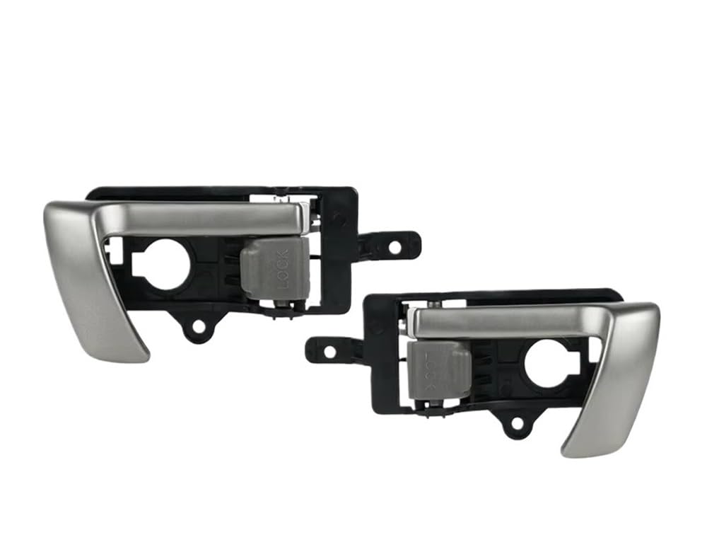 Dingzen A Interior Door Handle Car Left +Right Side Interior Inner Door Handle For Sant Fe 2007-2012 With Gray Knob 82610-2B010 82620-2B010 Uto Interior Door Handle