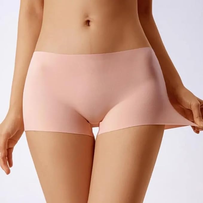 Image of LOURYN KOULYN Boy Shorts Underwear for Women Cotton Panties Mid Rise Undies Full Coverage Boxers Briefs Boyshort 4 Pack S-XXL