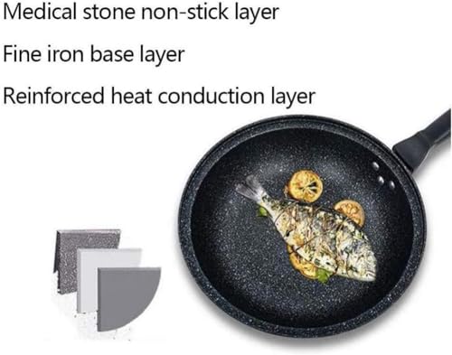 Wok antiadherente con tapa y revestimiento cerámico rojo miniatura 3
