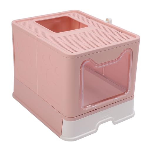 Caixa de Areia para Gatinhos, Controle de Odor Dobrável Multiuso para Gatos, Semi-fechado, Fácil de