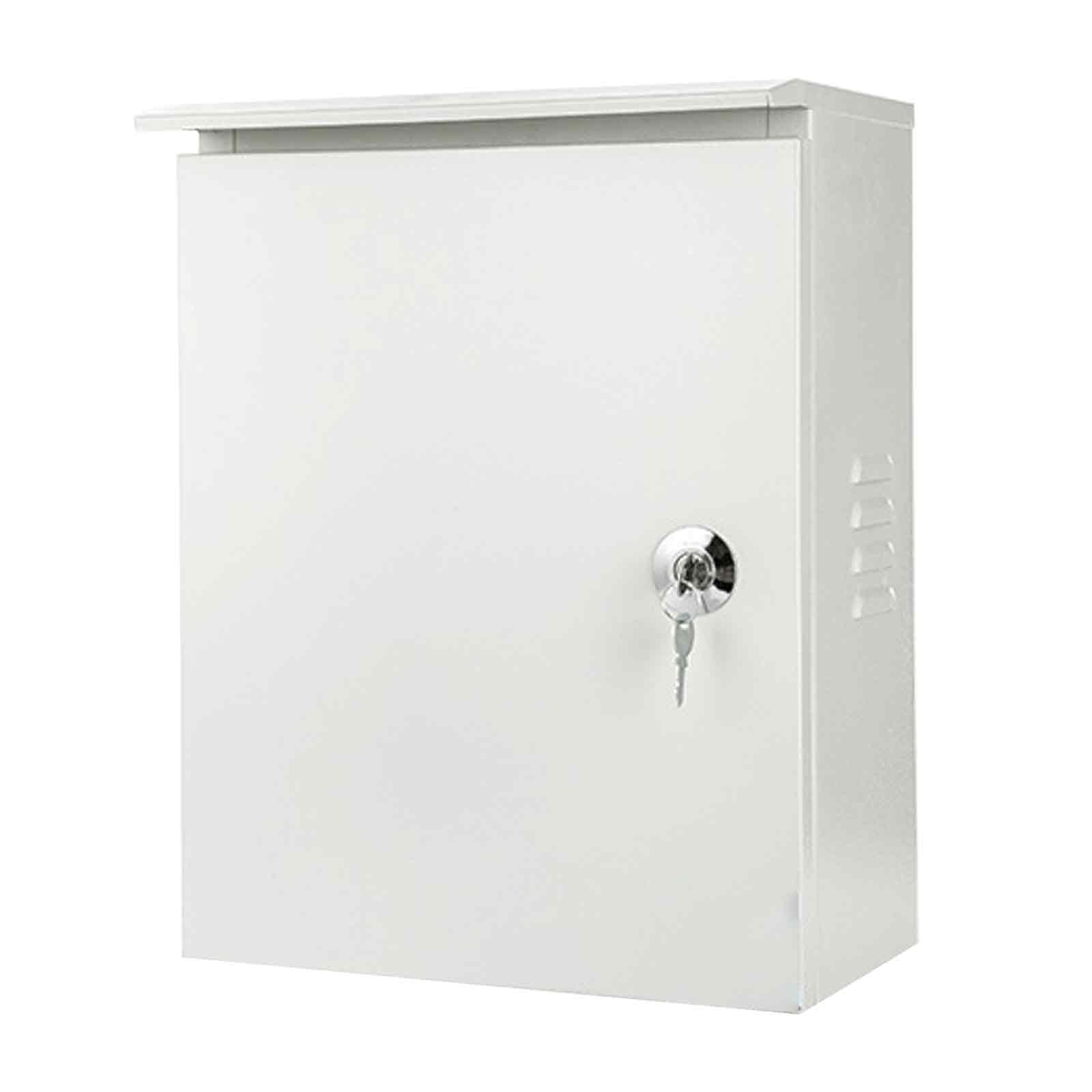 Scatola di derivazione elettrica in Acciaio Inox con Serratura e Design ventilato (Dimensioni: 40x50x16 cm (16x20x6,3 Pollici))