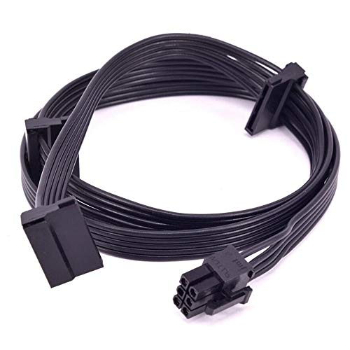 GinTai Austausch des Netzteilkabels für PCI-E 6Pin 1 bis 3 SATA 15Pin Corsair CX850M CX750M CX600M