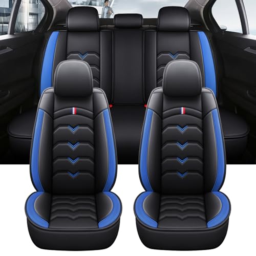 車用シートカバー に適用 BMW 3シリーズ 318i 320i 320d 325i 328i 330i 335i カーシート クッション カバー お尻クッション 5席 レザー 汚れ防止 内装 カーマット(青,標準版)