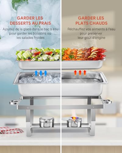 Buffet Chauffant pliable WILPREP avec bacs modulables pour service traiteur - 4