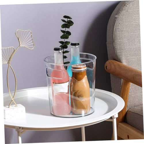 Caneca de Basura Pequeña Transparente con Asa miniatura 3