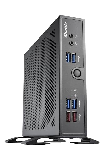 DS50U SHUTTLE XPC slim Barebone DS50U, Intel Celeron 7305, 2x LAN (1x 2.5Gbit ,1x 1Gbit), 1xCOM,1xHDMI,1xDP, 1x VGA, fanless,