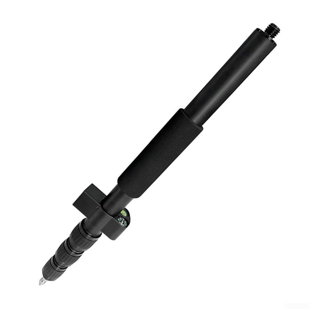 Canne télescopique robuste de 5 m pour arpentage avec embout en acier amovible compatible avec les systèmes GPS et GNSS