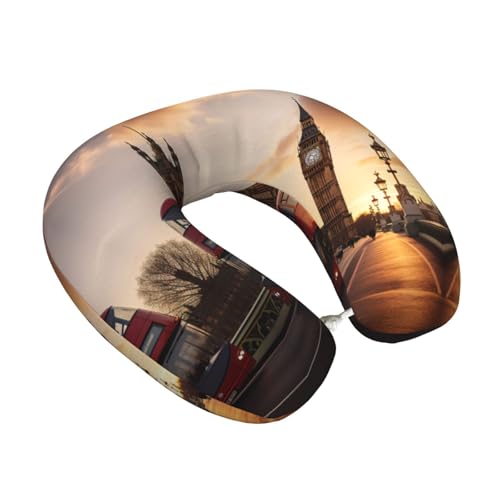 Almohada ajustable de poliéster para viajes cervical miniatura 2