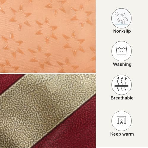 Image of Blueangle Vintage American Flag Pet Bed, Comfortable Bed Mat for Cat and Small Medium Dogs Puppy, 24x36in