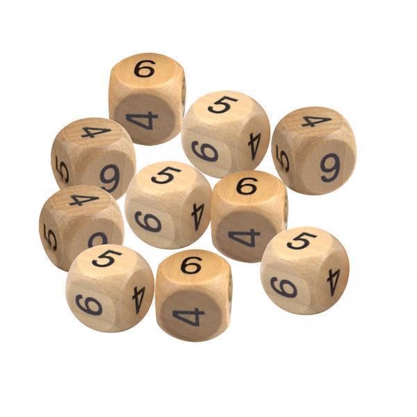 Toy 10x10Pcs Polyhedral Dice Collections Lightweight Family Game Portable Game Dice 2cm Game Pieces, Parts-image-46