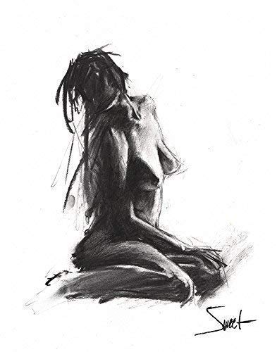 Expressive Charcoal Figure Drawing Art Print Of Woman Buy Online In Germany At Desertcart