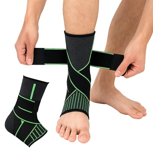 Tobilleras Tobillera para Esguince Brazalete de tobillo deportivo ajustable, protección para tobillo, accesorio deportivo para senderismo, baloncesto y running,Tobillera para Esguince de Tobillo