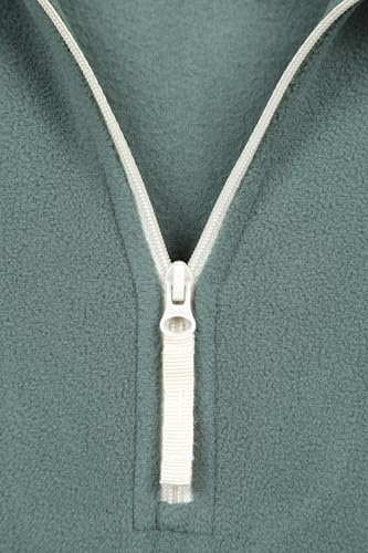 Mountain Warehouse Montana Womens Microfleece - Breathable Ladies Sweater, Quick Drying Pullover, Warm Fleece Jacket, Half Zip - Spring Summer, Travelling Dark Green Women's Size 14 - Image 2