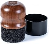 Mevell Cutting Board Oil Applicator, Great for Butcher Blocks, Counter Tops, Bamboo Cutting Boards and All Wooden Utensils - Sealing Wax, Cream & Conditioner Applicator, Walnut Wood Handle