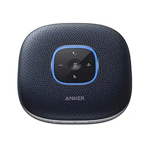 Anker PowerConf Bluetooth Speakerphone, 6 Mics, Enhanced Voice Pickup, 24H Call Time, Bluetooth 5, USB C, Zoom Certified Bluetooth Conference Speaker, Compatible with Leading Platforms For Home Office
