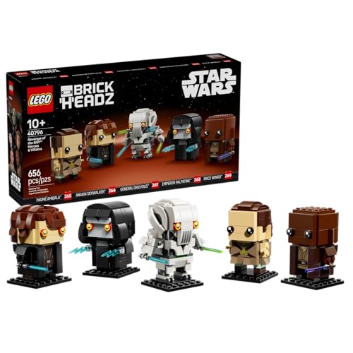 Image of LEGO 40796 Revenge of The Sith Heroes & Villains - 656 Pieces | Star Wars Buildable Figures Set | Collectible Display Models for Ages 10+