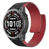 ISABAKE Silikonowy pasek magnetyczny do zegarka Fenix 8 51 mm/7X/6X Pro/5X Plus, pasek zamienny QuickFit 26 mm do Garmin Enduro 2/Epix Pro 51 mm