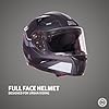 Royal Enfield AIR-X 1901 Full Face Helmet | Certification: ISI & DOT | High Impact Grade ABS Shell |Multipore Ventilation System | Aerodynamic Design with Aggressive Styling | Black (L) 60 CM
