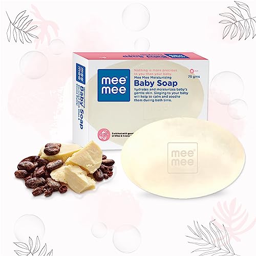 Image of Mee Mee Moisturising Baby Lotion with Fruit Extracts 400ml and Nourishing Baby Soap with Cocoa Butter 75g Combo(Pack of Two)
