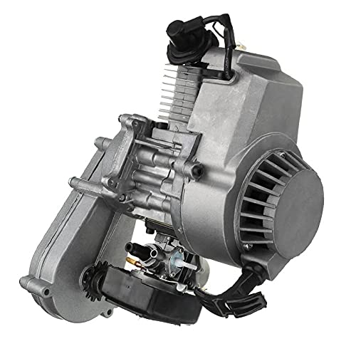 しんちゃん中華エンジン49ccエンジン シルバー アルミ製 ギア付き