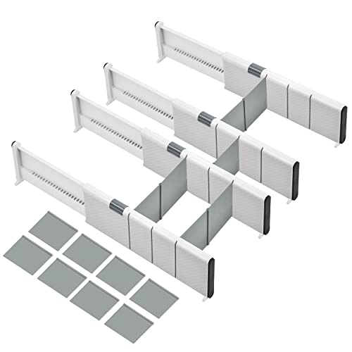 4 Pack Drawer Divider Organizers