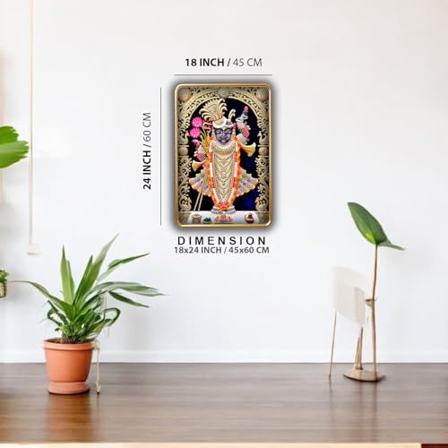 Image of Dharvika Innovations Shrinathji Photo Frame, 18x24 Inch