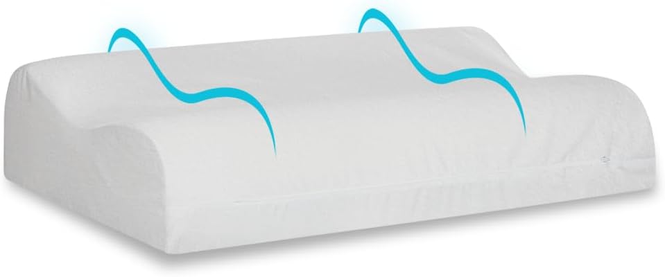 Nap Travesseiro Nasa Ortopédico Cervical D40 12/10cm de altura Suporte ergonômico com tratamento Alergo Free Anti ácaro, anti fungo e anti bactéria para fronhas 50x70cm - Bege Nap Travesseiro Nasa Ortopédico Cervical D40 12/10cm de altura Suporte ergonômico com tratamento Alergo Free Anti ácaro, anti fungo e anti bactéria para fronhas 50x70cm - Bege