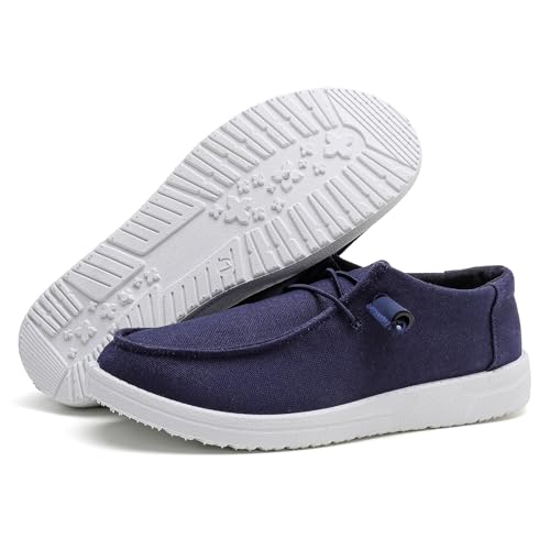 Image of betyswear Womens Loafers Women Shoes Casual Slip-On Canvas Shoes Breathable Lightweight Boat Shoes for Women