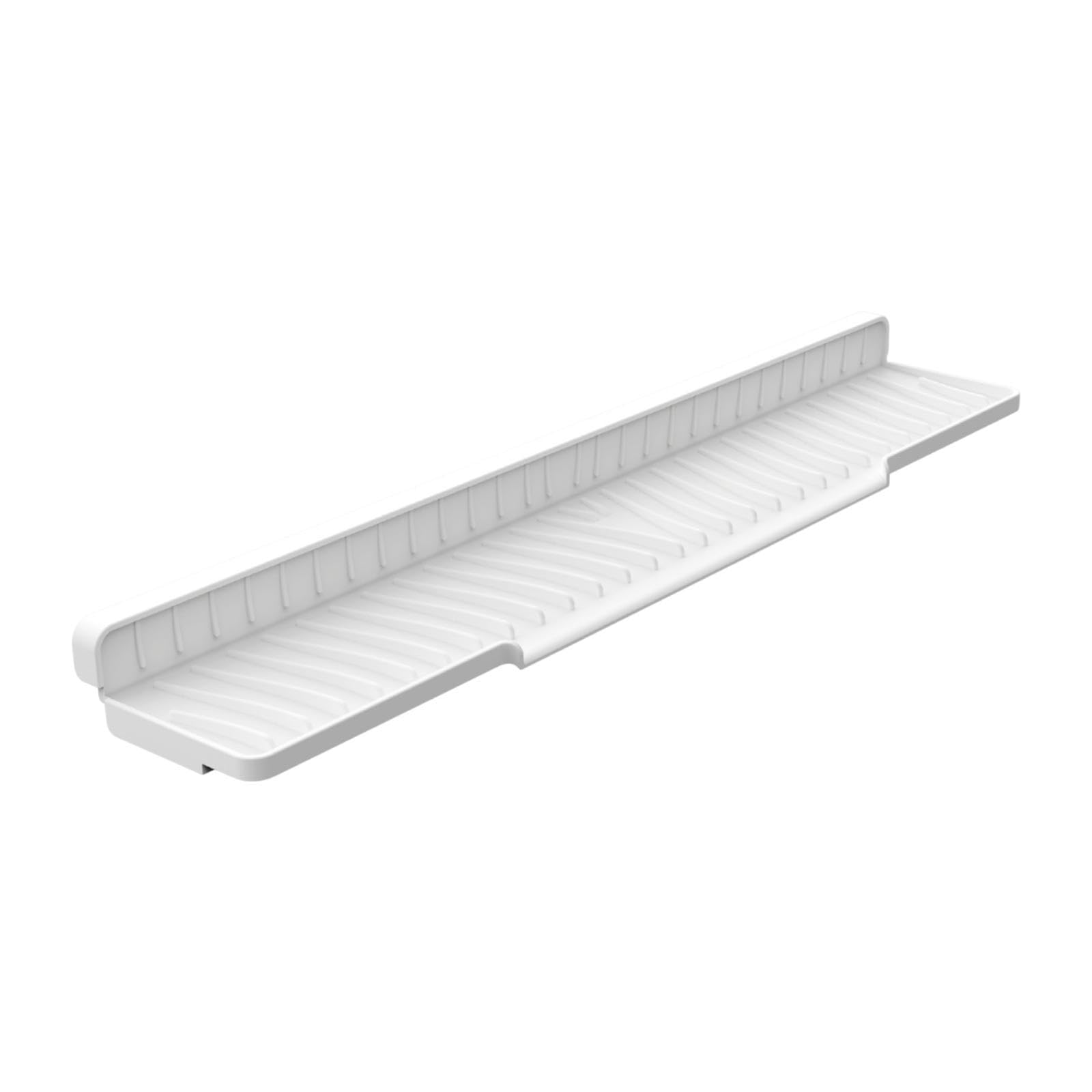 UJEAVETTE Faucet Mat for Kitchen Sink Washable Anti Slip Sink Tray for Kitchen Counter White-picture-26