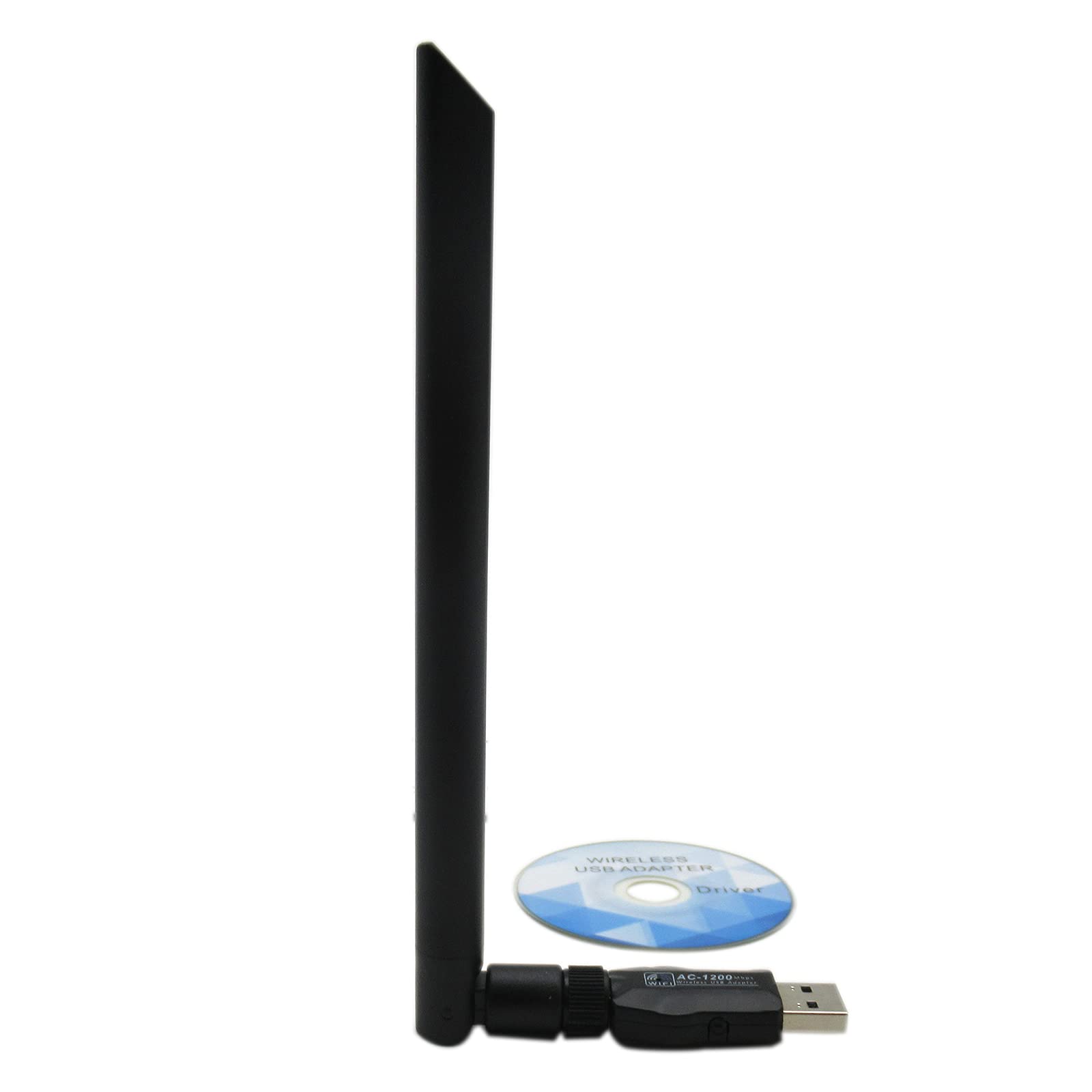 USB WiFi Adapter 1200Mbps, USB 3.0 Wireless Network WiFi Dongle with 5dBi Antenna for PC/Desktop/Laptop/Mac, Dual Band 2.4G/5G 802.11ac,Support Windows 10/8/8.1/7/Vista/XP, Mac10.6-10.15