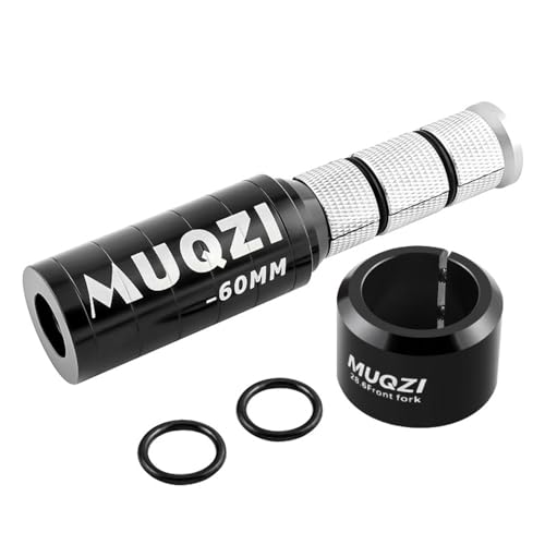 Elaye Aluminium Fahrradlenker Erhöhung Lenkererhöhung für 28,6 mm Gabel MTB Cycle Fork Stem Rise Up Adapter Hidden Handlebar Height Extender (Schwarz 60mm)