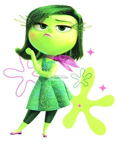 4 Inch Disgust Inside Out Movie Disney Pixar Removable Peel Self Stick Adhesive Vinyl Decorative Wall Decal Sticker Art Kids Room Home Decor Boy Children Nursery Baby 3x4 Inch Tall C