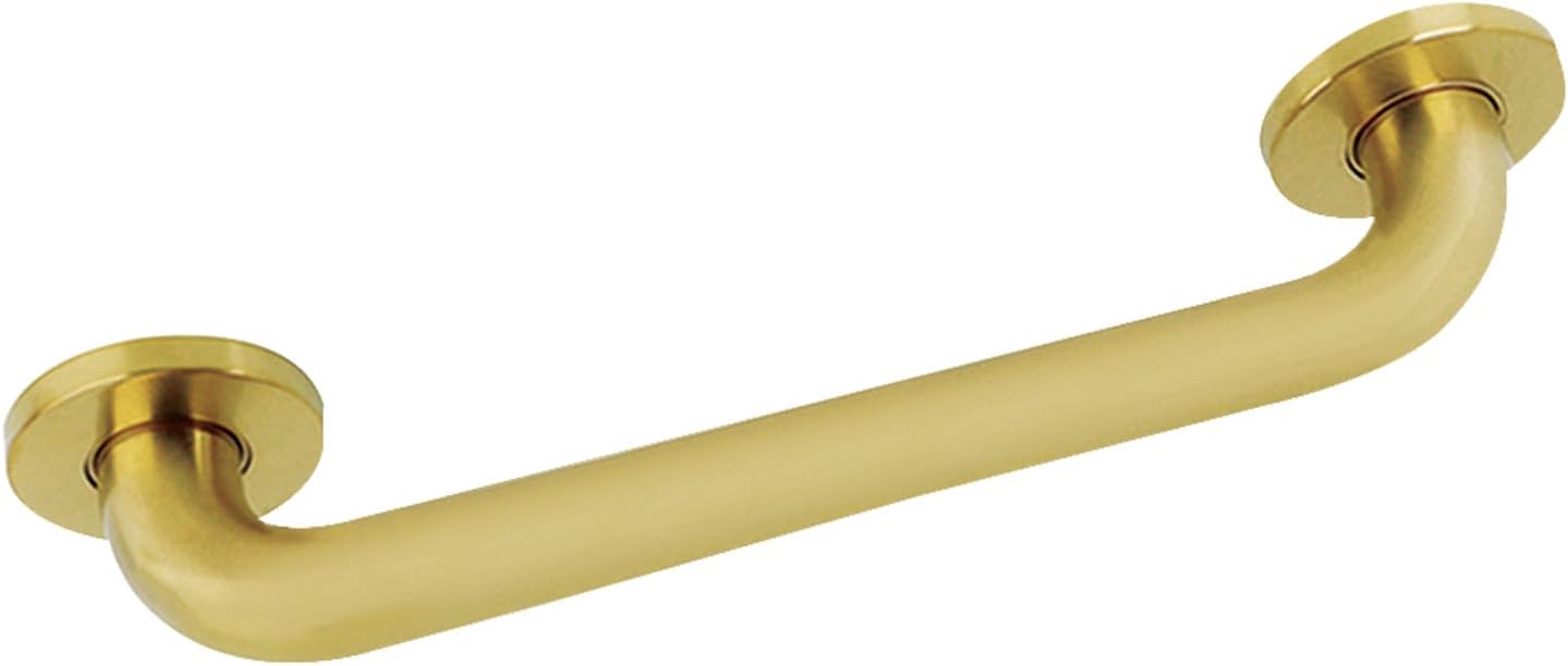 Kingston Brass GDR814127 Silver Sage 12-Inch X 1-1/4-Inch OD Grab Bar, Brushed Brass