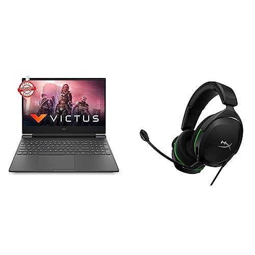 Image of HP Victus Gaming Laptop AMD Ryzen 5 5600H 15.6 inch(39.6 cm) FHD IPS Gaming Laptop & CloudX Stinger 2 Core (Black)