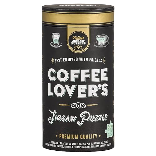 Coffee Lover's 500 Piece Jigsaw Puzzle in Canister