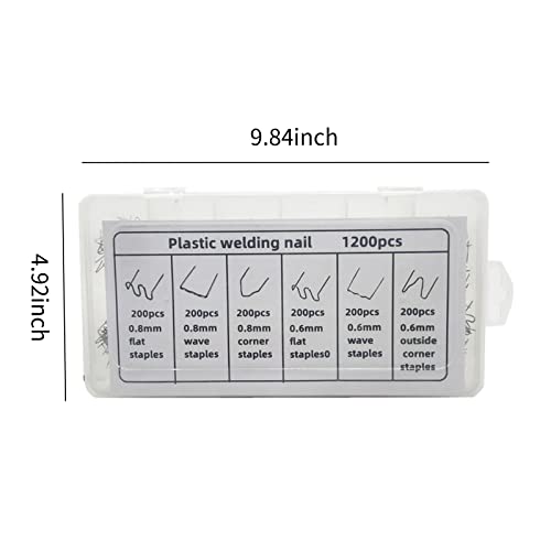 Mingzhe 1200 peças reparo de plástico automático grampos quentes para solda de plástico pára-choques