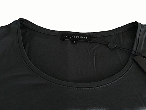 Chemise manches courtes Second Female anthracite en lyocell - 2