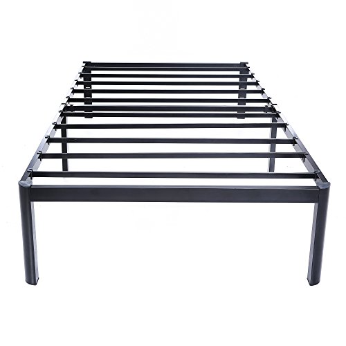 V&LX Twin 14" Steel Slat Bed Frame Platform Bed