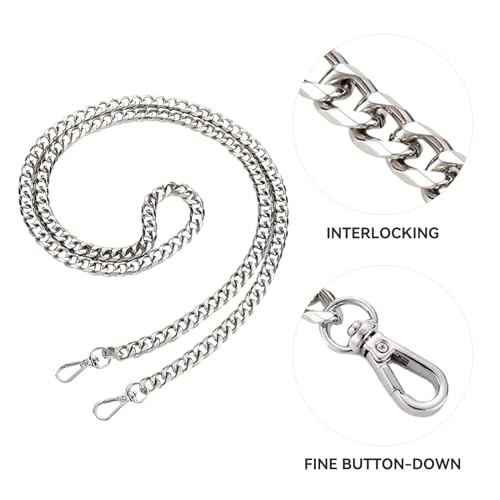 Image of Jiesinlov Purse Chain Adjustable Shoulder Strap with Small Metal Ball Replacement Transformation Crossbody Handbag